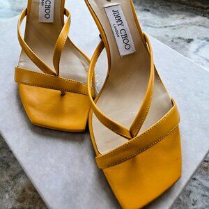 Jimmy Choo London sz 8 Leather Sandals Sun